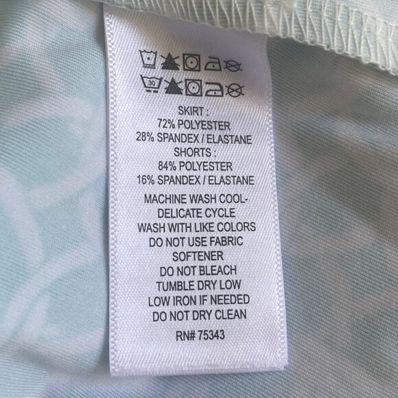 Tommy Bahama Active NWT $118 Green/White Print A-Line Skort, Women’s Size XL - Picture 14 of 14